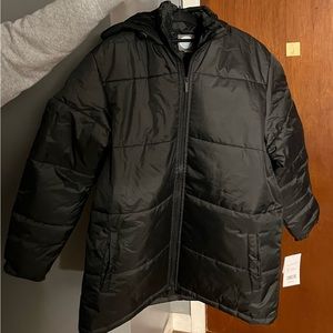 NEW-  Black Puffer Coat